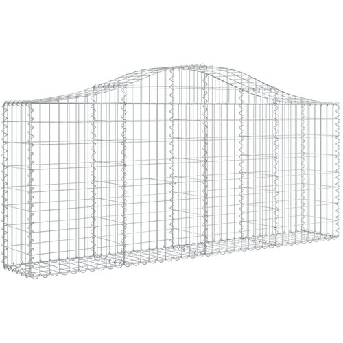  Lučne gabionske ko&amp;scaron;are 6 kom 200x30x80/100 cm pocinčano željezo Slike