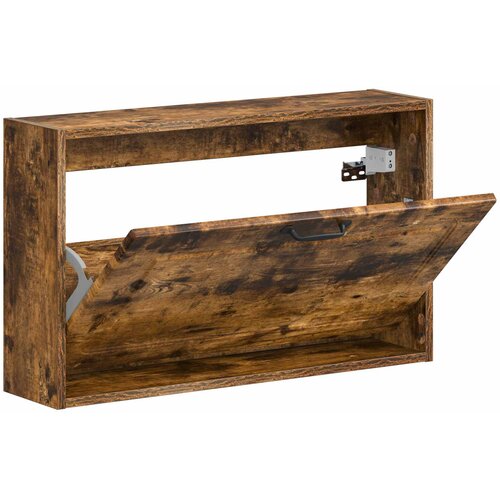  Ormar za cipele na zidu UTRECHT 71 x 17 x 43 cm Dimljeni hrast Slike