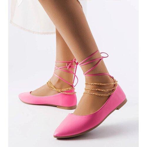 Gemre Pink ballet flats with decorative clasp Donat Cijene