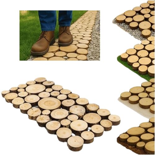 TIMMLUX Pohodni panel iz hlodov lesa iglavcev z lubjem 80 x 40 x 2cm Cene