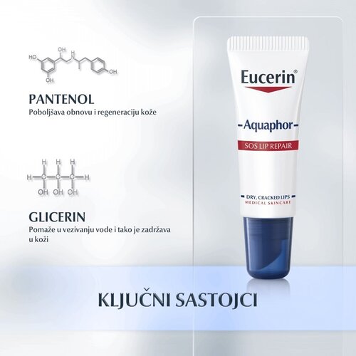 Eucerin aquaphor sos balsam za usne 10g Slike