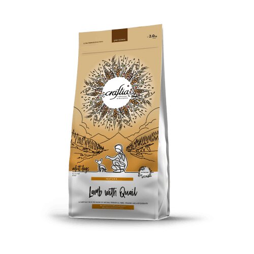 Craftia natura lamb with quail adult dog toy &amp;amp; small breed - 2 kg Slike