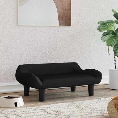  Krevet za pse crni 70x40x24 cm baršunasti Cene