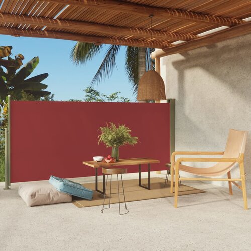 vidaXL Uvlačiva bočna tenda za terasu 140 x 300 cm crvena Cijene