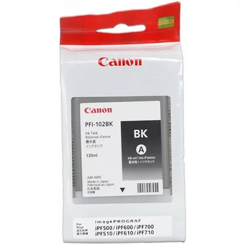 Canon ČRNILO PFI-102 ČRNO ZA IPF500/600/700 130ml 0895B001AA