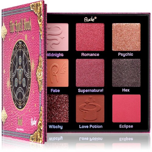 Rude Cosmetics The Spell Book paleta senčil za oči odtenek Lust 10.8 g Cene