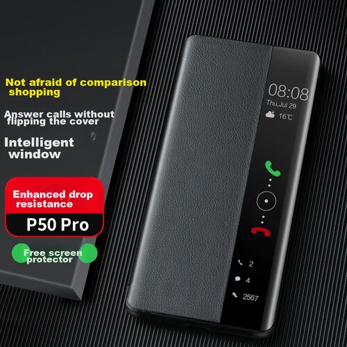  ZhengJian Maska za mobilni telefon Huawei P50 Pro, Crna Slike