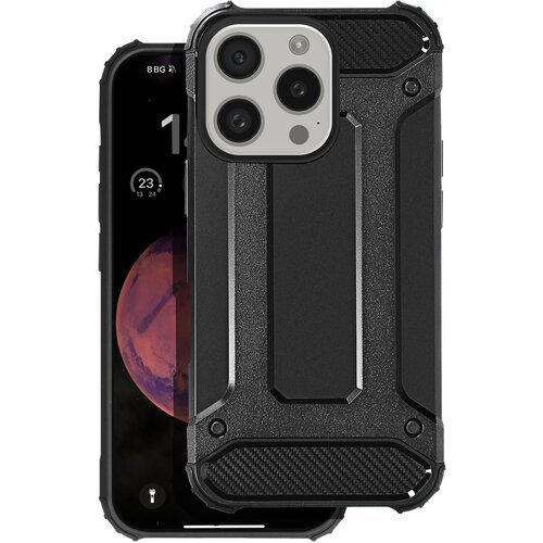 AVIZAR Ohišje za iPhone 16 Pro Max Hybride Reinforced Crashproof Shell 1,8 m, Črna, (5000014659) Cene