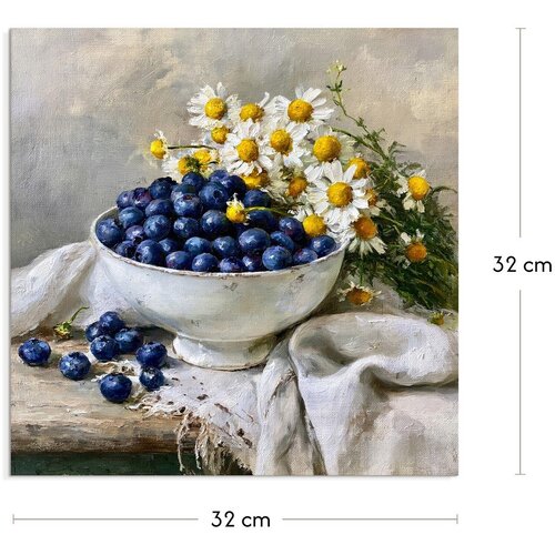 Styler Tiskana slika na platnu 32x32 cm Blueberry Bowl &amp;ndash; Slike