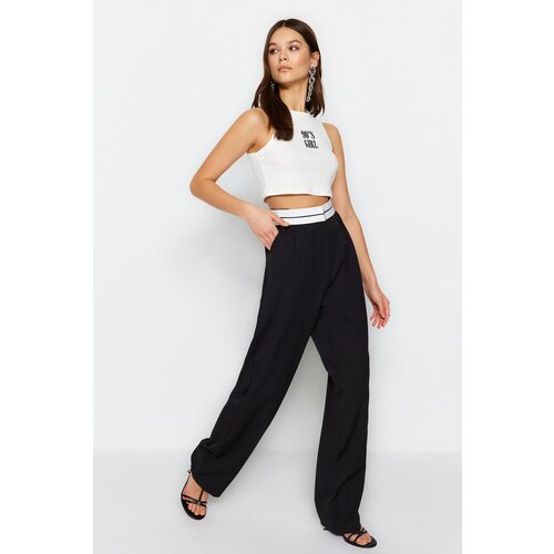 Trendyol Pants - Black - Wide leg Cijene