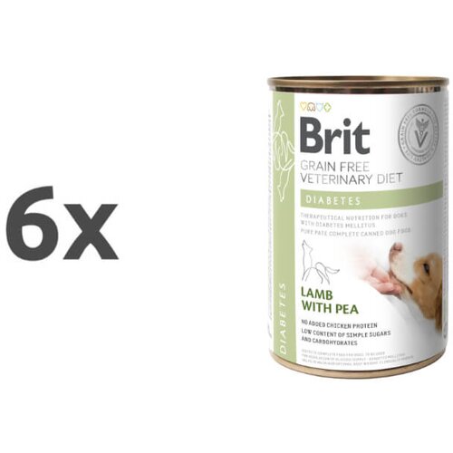 Brit veterinary diet Brit GF Veterinarska dieta za pse Diabetes, 400g 6 x 400 g Cene