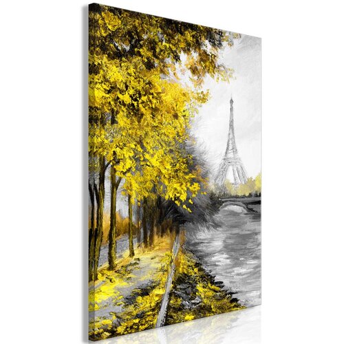  Slika - Paris Channel (1 Part) Vertical Yellow 40x60 Cijene