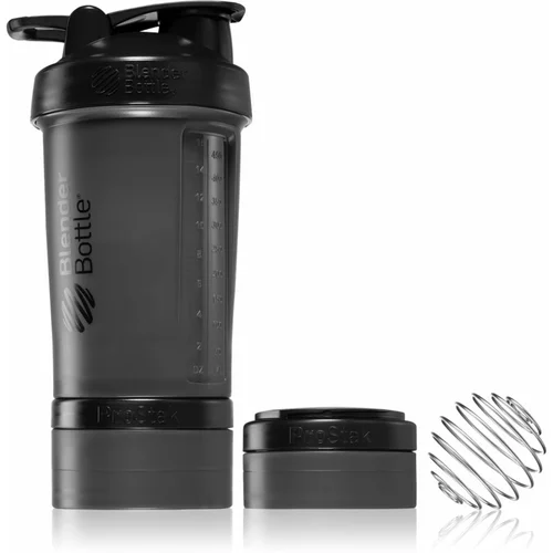 BlenderBottle ProStak Pro športni shaker + rezervoar barva Black 650 ml