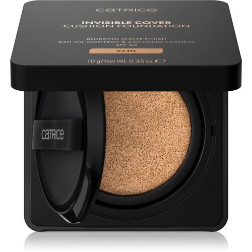 Catrice Invisible Cover Cushion Foundation matirajući puder u spužvici SPF 30 nijansa C024N 10 g Slike
