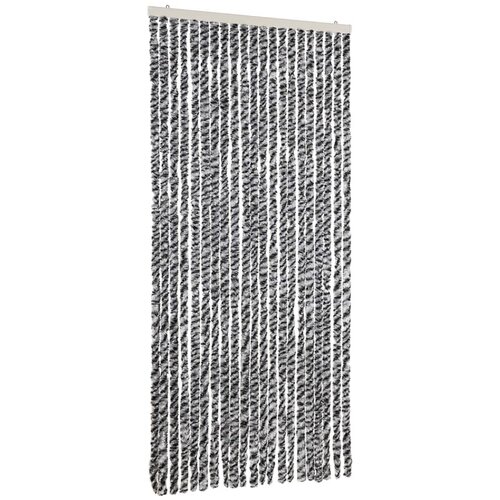 vidaXL Zavesa proti mrčesu siva in črna in bela 90x200 cm šenilja, (21244757) Cene