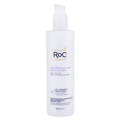 Roc Multi-Action Make-Up Remover Milk 3-In-1 losion za uklanjanje &amp;scaron;minke, toniranje i hidrataciju 400 ml Slike
