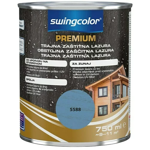 SWINGCOLOR Obstojna zaščitna lazura Premium (barva: modra, 750 ml)