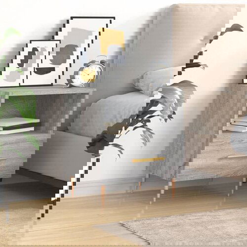 vidaXL Nočna omarica siva sonoma 40x35x47,5 cm inženirski les Cene