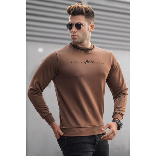 Madmext Men's Dyed Brown Knitwear Sweater 5288 Slike