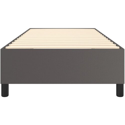  Okvir za krevet s oprugom sivi 100x200 cm od umjetne kože Slike
