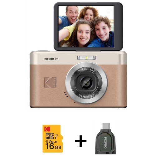 Kodak Digitalni fotoaparat PIXPRO C1 z 180&deg; vrtljivim LCD zaslonom, (5000299460) Cene