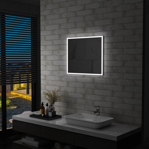 vidaXL kupaonsko LED zidno ogledalo 60 x 50 cm Cijene