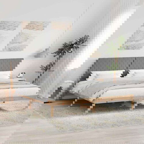  Konstrukcija postelje Rjava 180 x 200 cm Masivno borovo les, (5000084597) Slike