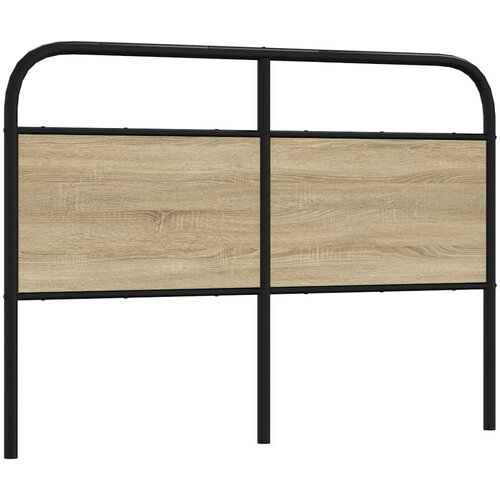  Posteljno vzglavje sonoma hrast 120 cm jeklo in inženirski les, (21607693) Slike
