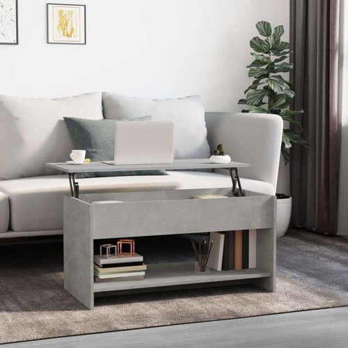  Stolić za kavu boja betona 102x50 5x52 5 cm konstruirano drvo Cene