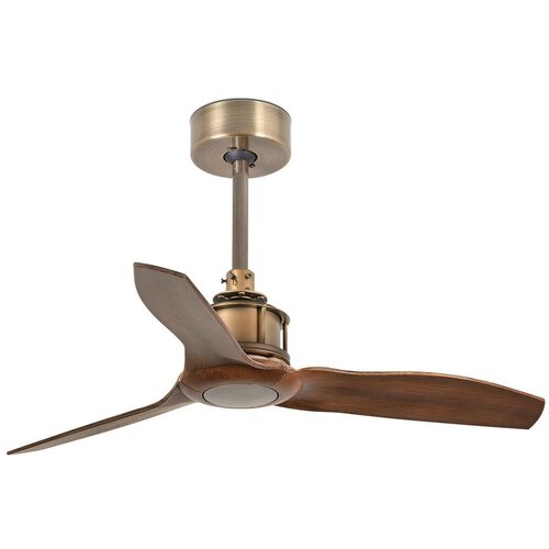 Faro 33428WT - Plafonski ventilator JUST FAN S, prečnik 81 cm, braon/mesing, Wi-Fi Tuya + daljinski upravljač Cene