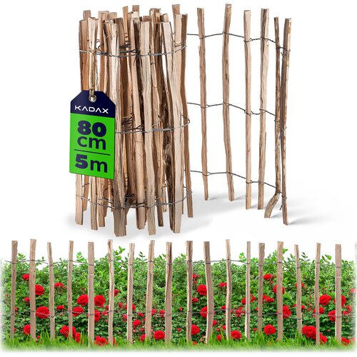 KADAX Ograja iz leskovih letev, zložljiva za&scaron;čitna vrtna ograja 500x80 7-9 cm, (5000358179) Cene