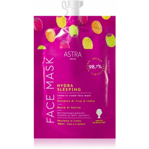Astra Make-up Skin nočna maska za obraz za prehrano in hidracijo 30 ml