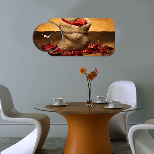 Wallity Zidni sat YMS-64, 68x32 cm, 2 dijela Cene