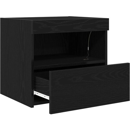  Noćni ormar Crni hrast 50 x 40 x 45 cm Konstruirano drvo Slike