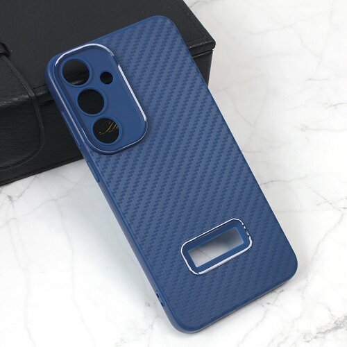 torbica carbon stripe za samsung S926B galaxy S24 plus plava Slike