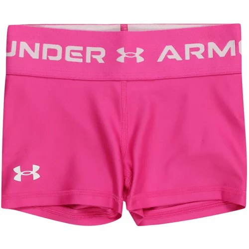 Under Armour Sportske hlače svijetlosiva / roza / bijela