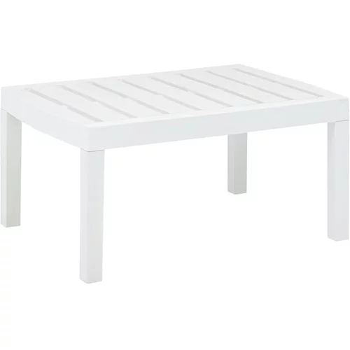  Vrtna mizica bela 78x55x38 cm plastična