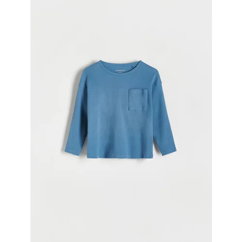 Reserved - Predimenzionirana majica dugih rukava - steel blue