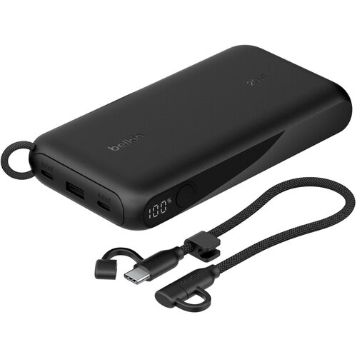 Belkin Powerbank 20000mAh 3 vrata USB Power Delivery 20W BoostCharge s kablom USB-C, Črna, (5000190934) Cene