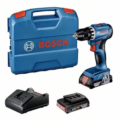 Bosch Professional GSR 18V-45 06019K3202 akumulatorski vrtalni vijačnik 18 V 2.0 Ah Li-Ion vklj. 2 akumulatorja\, vklj. polnilnik\, vklj. kovček, (21533592) Cene