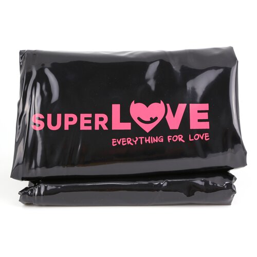 SuperLove PVC Adult Sex Game Waterproof Sheet Black Slike