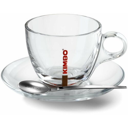KIMBO cappuccino šoljica i tacna | stakleni set 6/1 Cene
