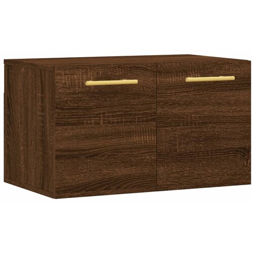 Maison Chic Stenska omarica - Zidna omarica rjavi hrast 60x36,5x35 cm inženirski les iu432, (22063131) Slike