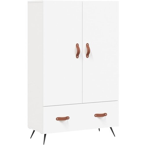 Maison Chic Visoka omara - Komoda - Predalnik bela 69,5x31x115 inženirski les, (21717445) Slike