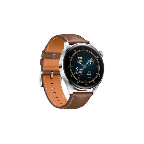Huawei Watch 3 pametna ura, Stainless Steel, z rjavim usnjenim paščkom (46mm) Cene