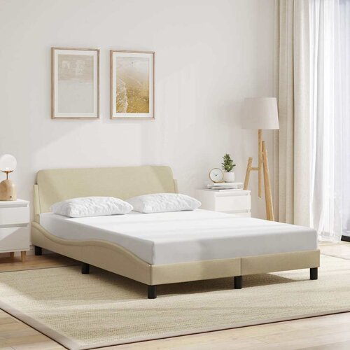  Okvir za krevet Dover krem 140 x 190 cm od tkanine Cene