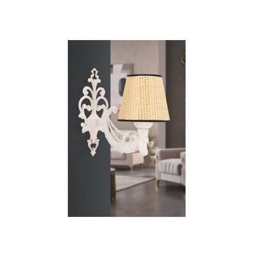 Opviq Zidna lampa Gloria Coral, 15x10x13cm, IP20, Bež-bijela Cene