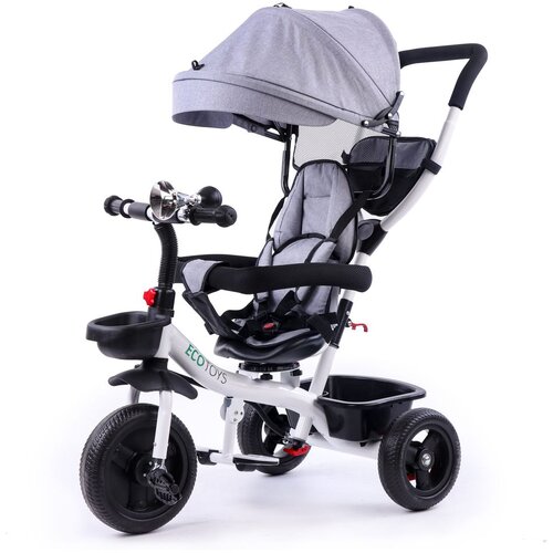 ECO TOYS Ecotoys dječji tricikl sivi Slike