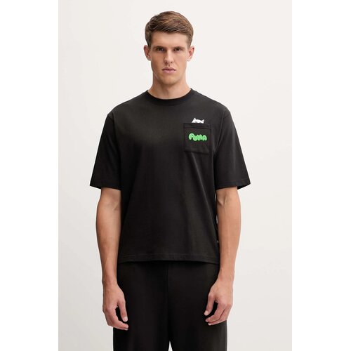 Puma Pamučna majica x RIPNDIP boja: crna, s tiskom, 633779 Cijene