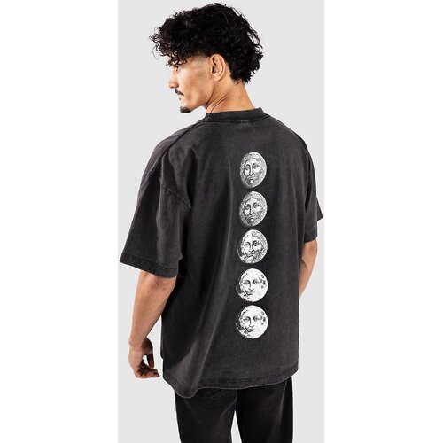 Dravus Neerie Moon Boxy T-shirt vintage black Slike